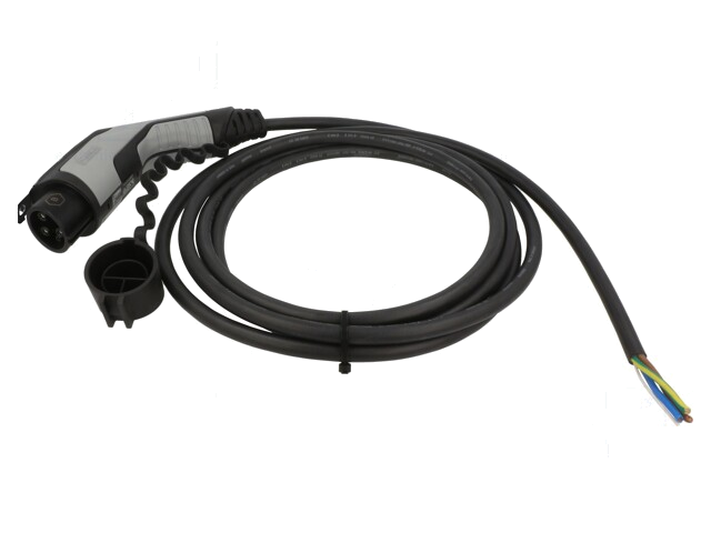 Kabel: eMobility; 1x0,5mm2,3x6mm2; 250V; 8kW; IP44; draden,Type 1 Kabel: eMobility; 1x0,5mm2,3x6mm2; 250V; 8kW; IP44; draden,Type 1